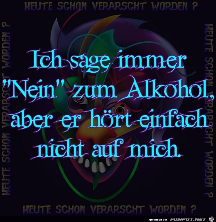 Ich sage immer nein