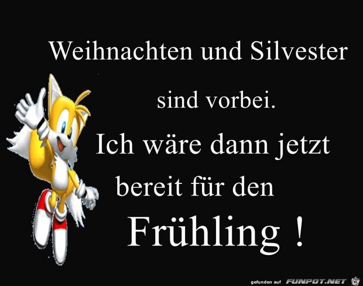 Waere jetzt fuer den Fruehling