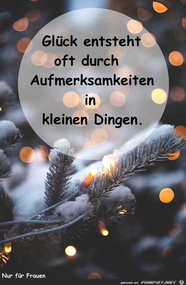 Glueck entsteht Glueck entsteht