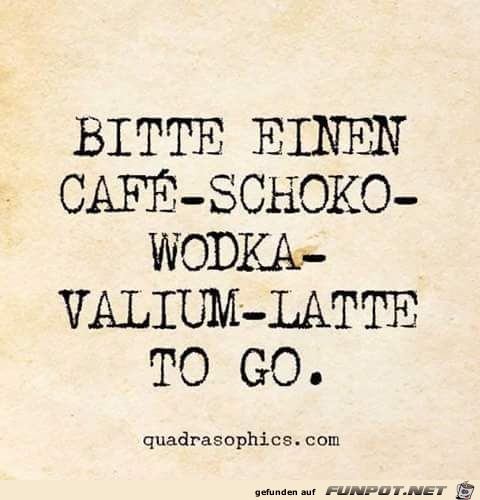 Bitte einen Cafe Bitte einen Cafe
