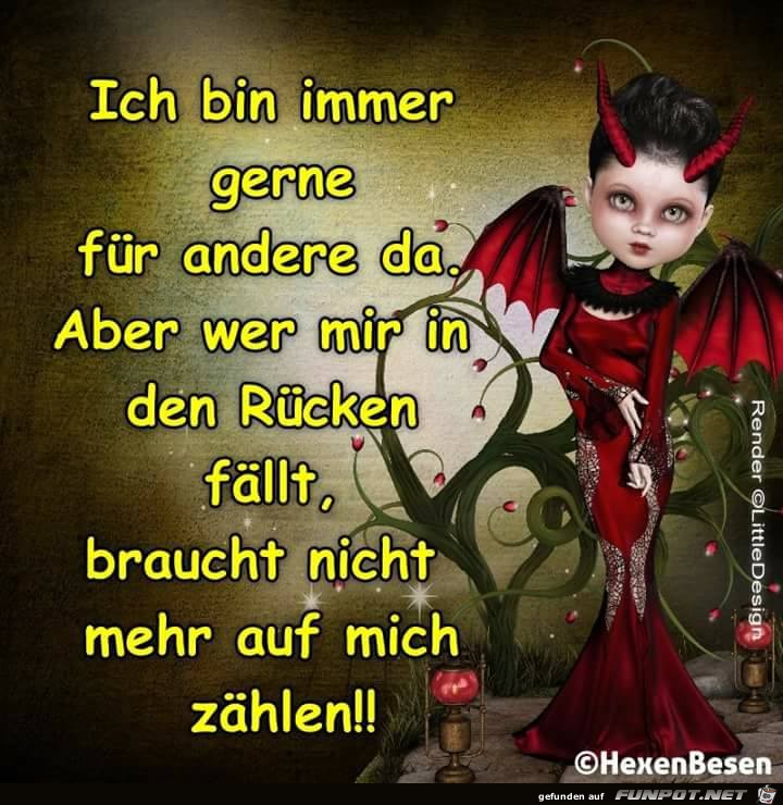 Bin immer gerne fuer andere da Bin immer gerne fuer andere da