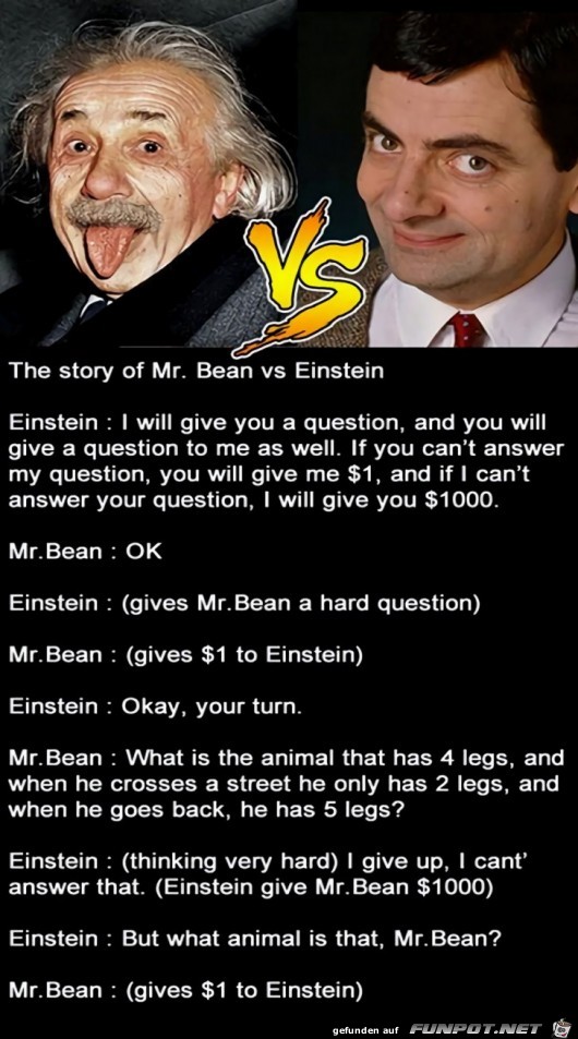 mr bean vs einstein