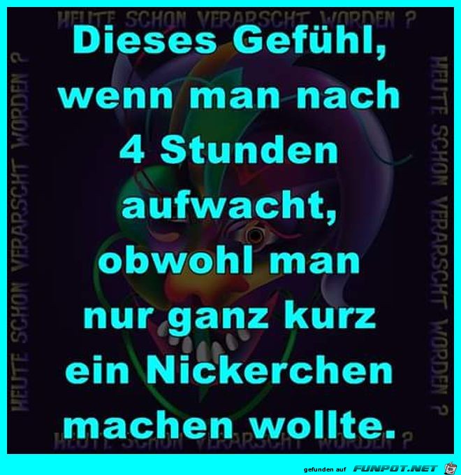 Ein kurzes Nickerchen Ein kurzes Nickerchen