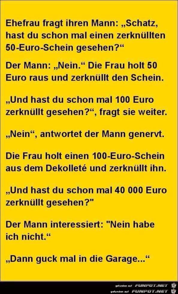 Ehefrau fragt ihren Mann... Ehefrau fragt ihren Mann...