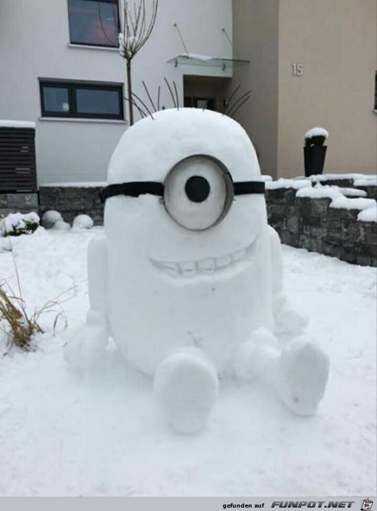 cooler Schnee-Minion