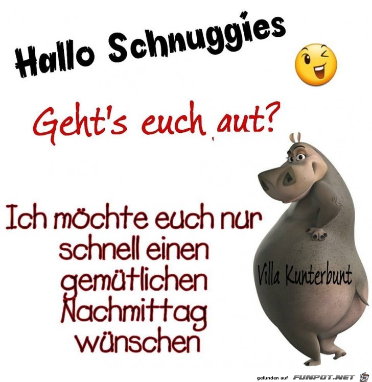 Hallo Schnuggis