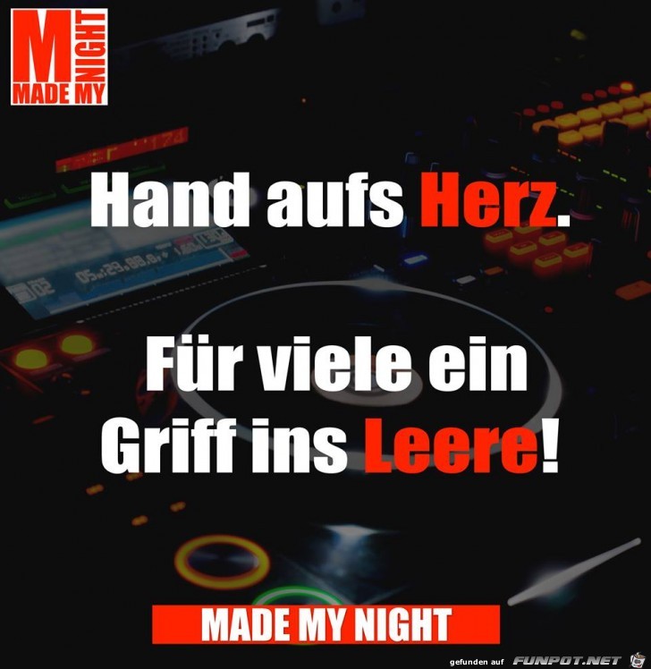 Hand auf Herz