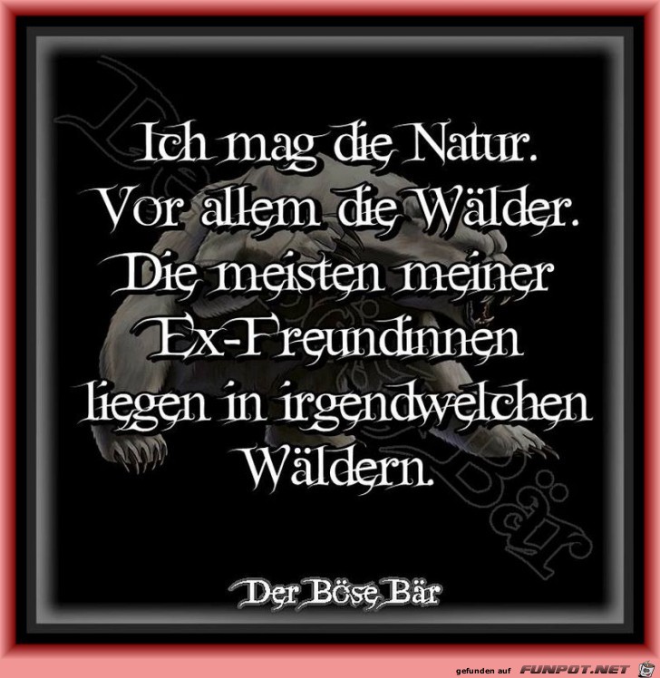 Ich mag die Natur Ich mag die Natur