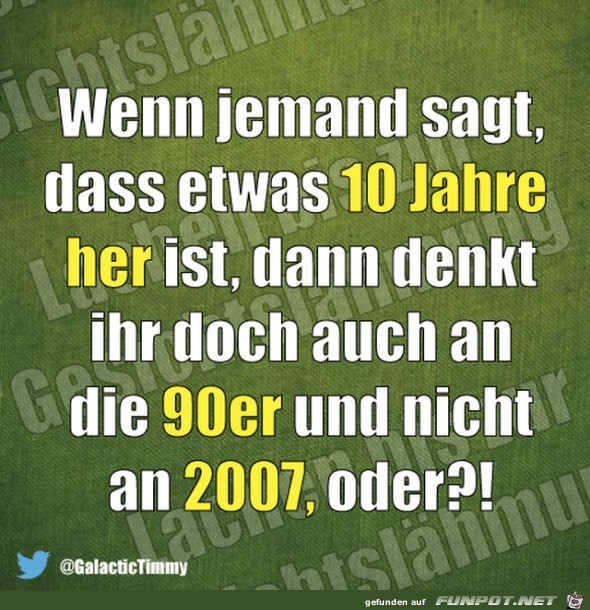 Schon 10 Jahre her Schon 10 Jahre her