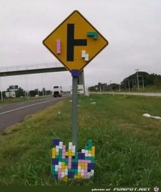 Tetris auf der Autobahn Tetris auf der Autobahn