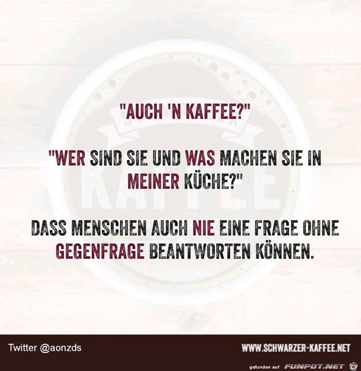 Gegenfrage Gegenfrage