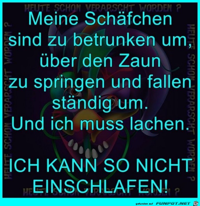 Ich kann so nicht einschlafen Ich kann so nicht einschlafen