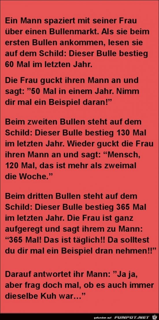 Mann und Frau auf dem Bullenmarkt.......