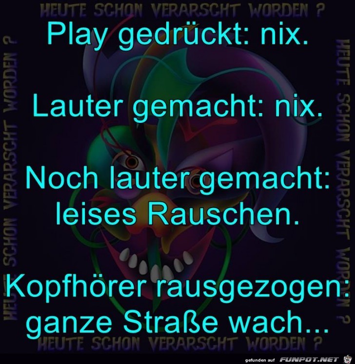Aus den Boxen kommt nix Aus den Boxen kommt nix