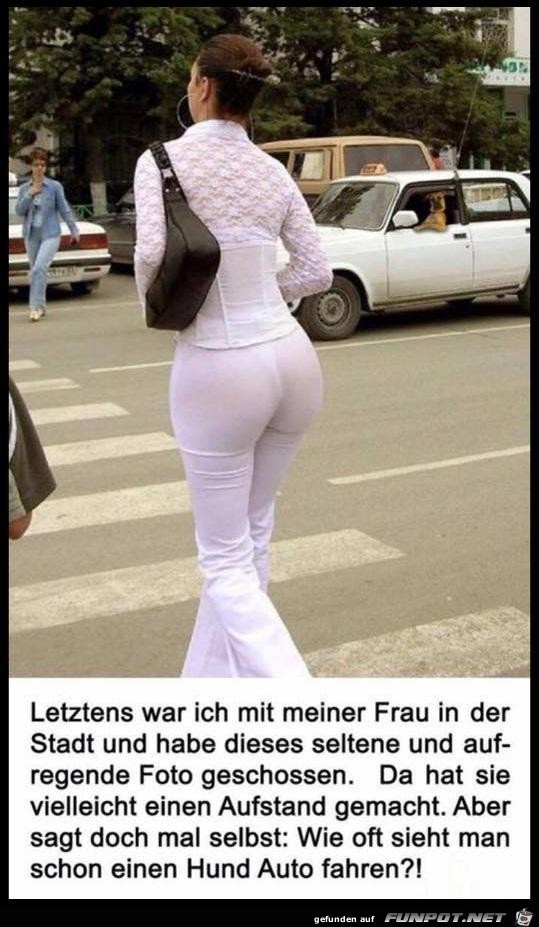 mit meiner Frau in der Stadt......