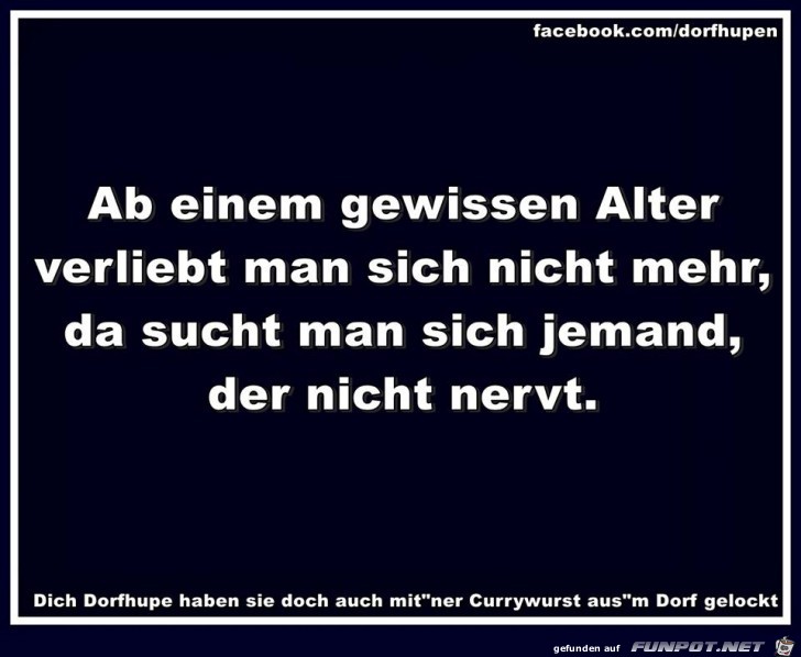 Ab einem gewissen Alter Ab einem gewissen Alter