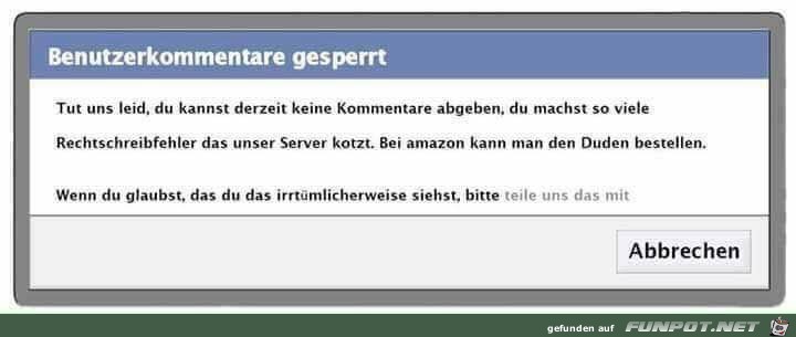 Benutzerkommentare gesperrt Benutzerkommentare gesperrt