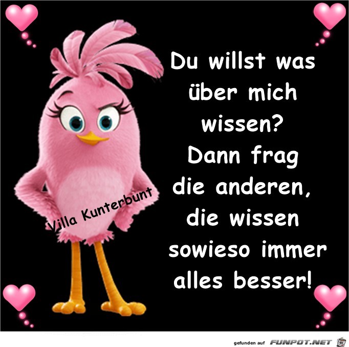 Du willst was ueber mich wissen Du willst was ueber mich wissen