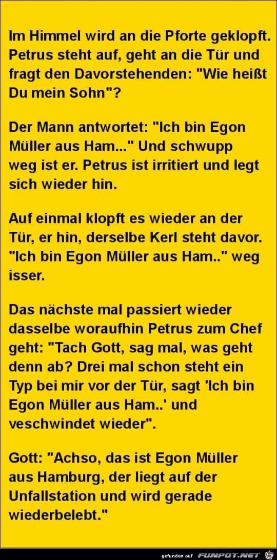 im Himmel wird an die Pforte geklopft...... im Himmel wird an die Pforte geklopft......