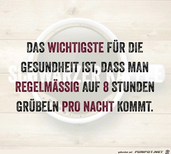 8 Stunden Grübeln pro Nacht 8 Stunden Grübeln pro Nacht