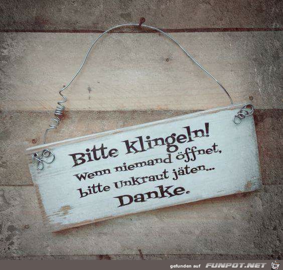Bitte klingeln Bitte klingeln