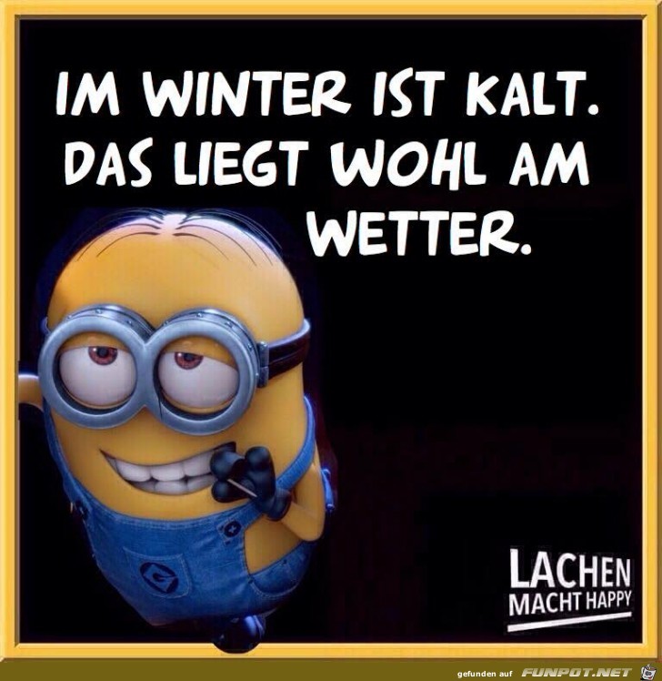 Im winter ist kalt