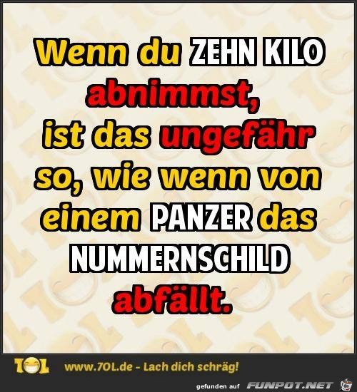 Wenn Du zehn Kilo... Wenn Du zehn Kilo...