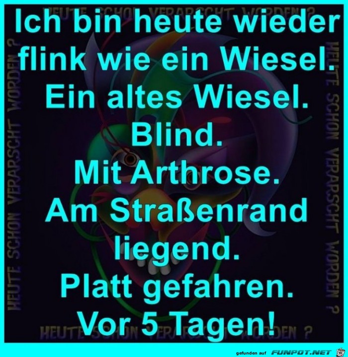 Ich bin flink Ich bin flink