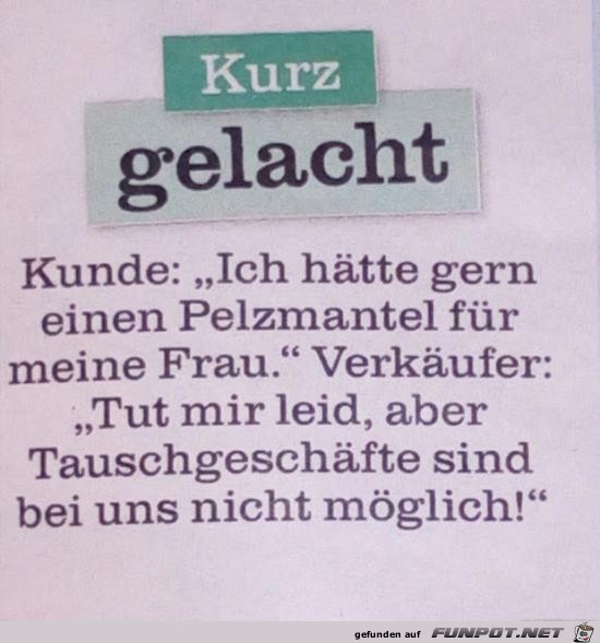Guter Tausch Guter Tausch