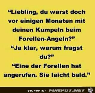 Beim Forellen-Angeln Beim Forellen-Angeln