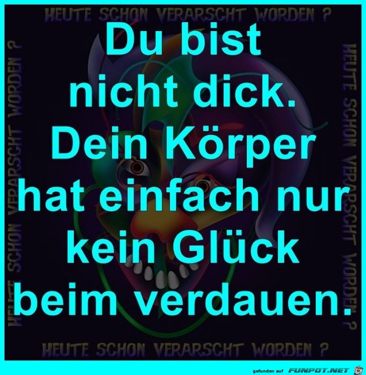 Du bist nicht dick Du bist nicht dick