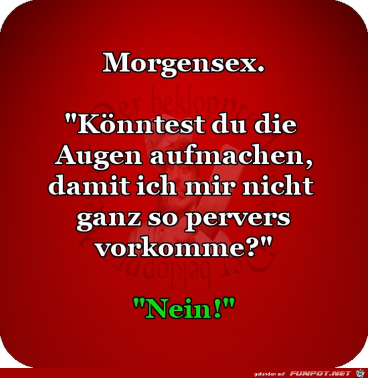 Morgensex