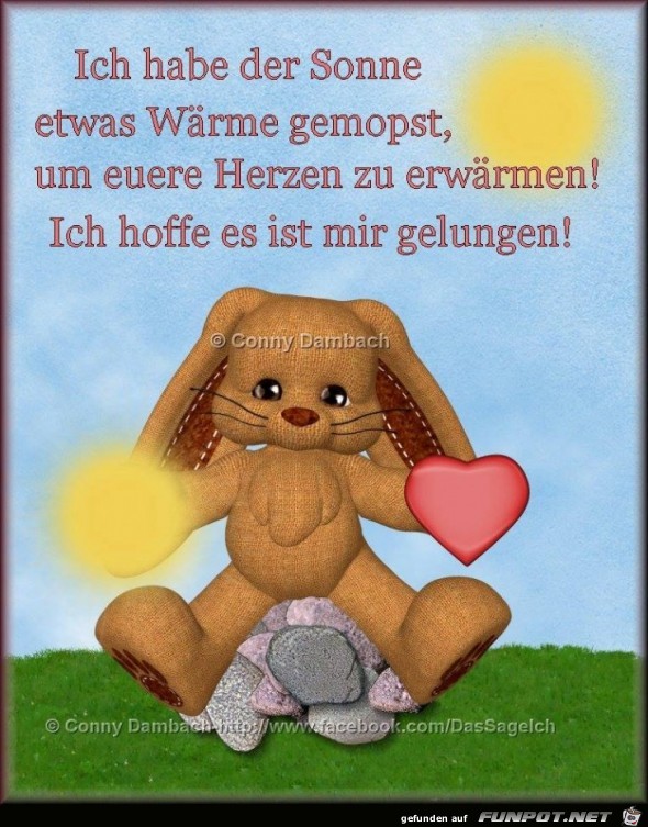 Hab der Sonne etwas Waerme gemopst Hab der Sonne etwas Waerme gemopst
