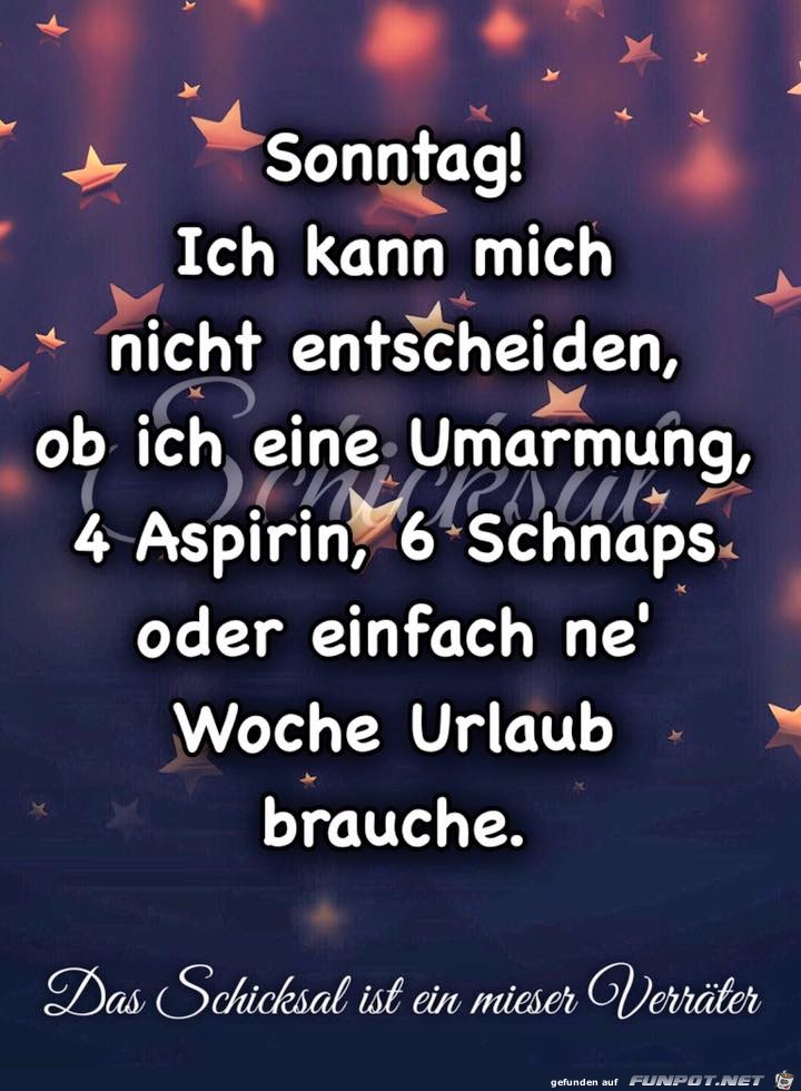 Sonntag Sonntag