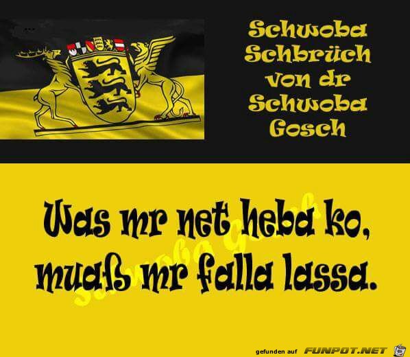 Schwäbische Weisheit Schwäbische Weisheit