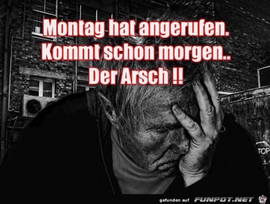 Montag hat angerufen.... Montag hat angerufen....