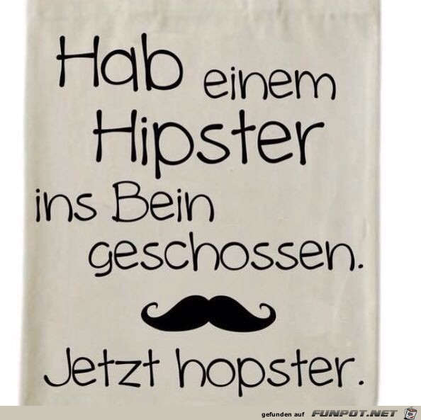 Hipster oder Hopster Hipster oder Hopster