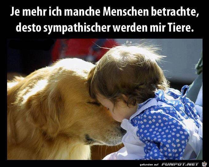Je mehr ich Menschen betrachte Je mehr ich Menschen betrachte