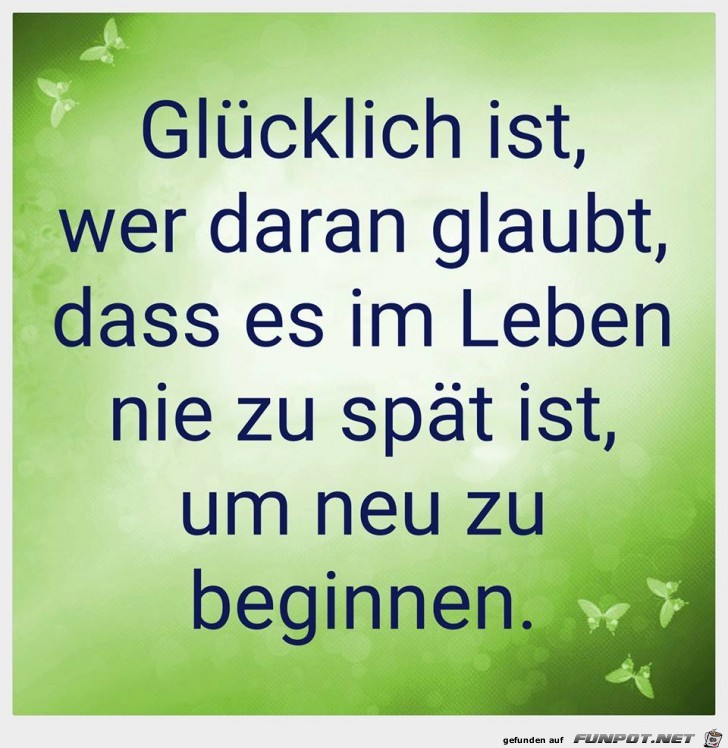 Gluecklich ist wer dran glaubt