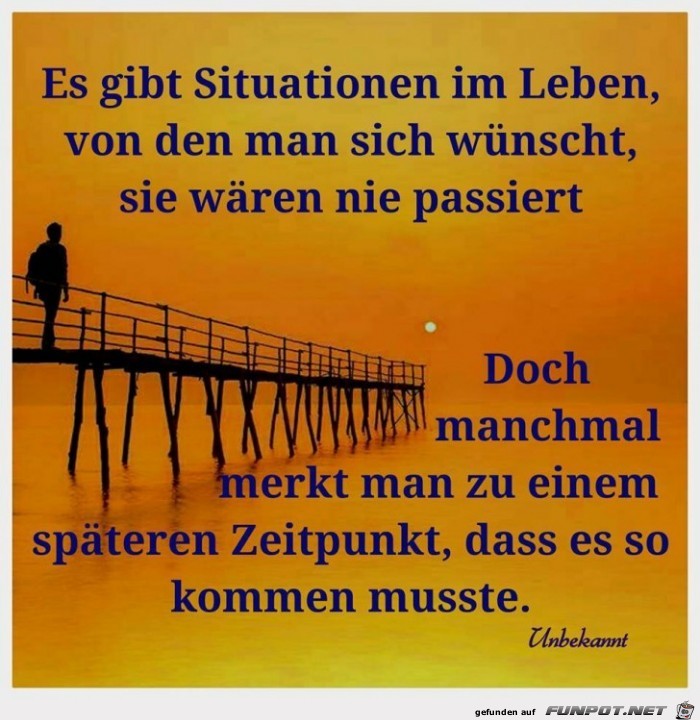 Es gibt Situationen Es gibt Situationen