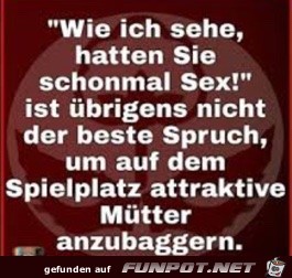 Nicht der beste Spruch