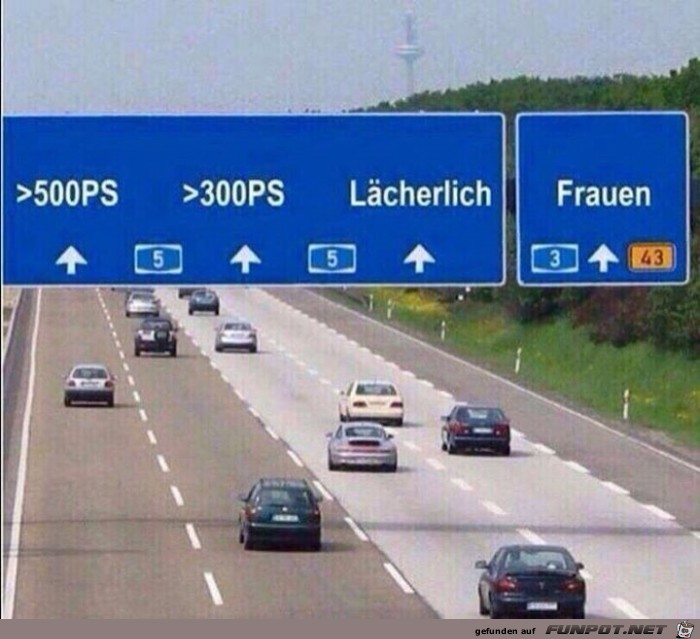 Auf der Autobahn