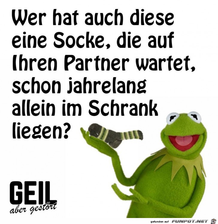 Wer hat diese Socke Wer hat diese Socke