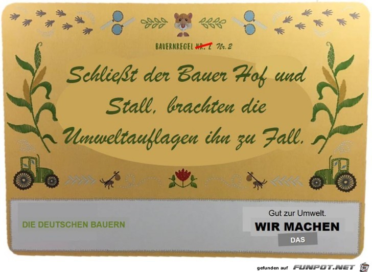 Wenn der Bauer zu macht Wenn der Bauer zu macht