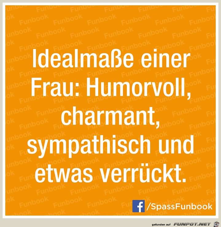 Idealmasse einer Frau