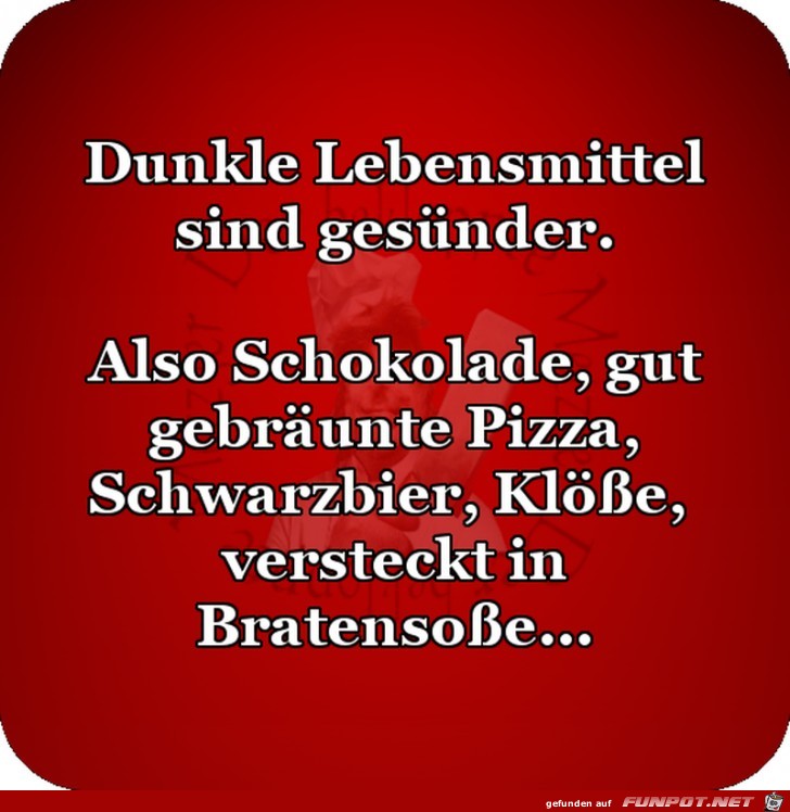 Dunkle Lebensmittel sind gesuender Dunkle Lebensmittel sind gesuender