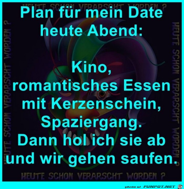 Plan fuer mein Date