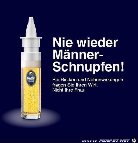 Männerschnupfen war gestern Männerschnupfen war gestern