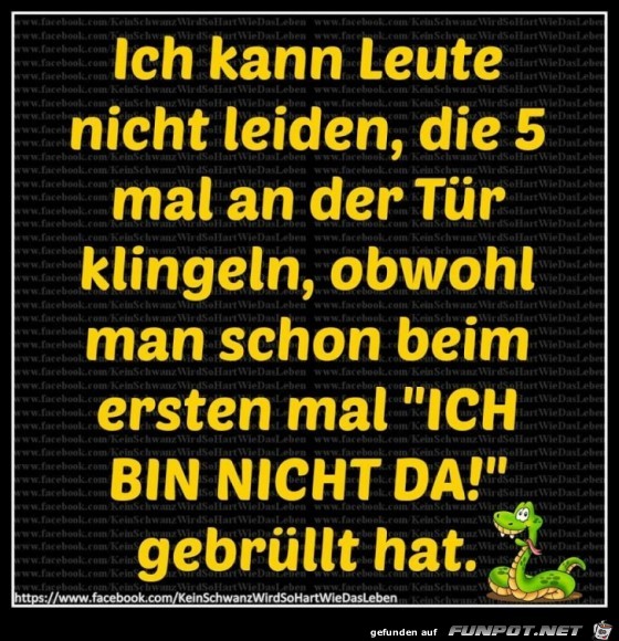 Bin nicht da Bin nicht da
