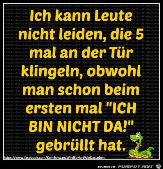 Bin nicht da